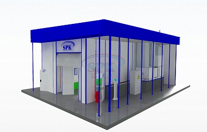 Окрасочно - сушильная камера тупикового типа уличного исполнения SPK-11.4.4